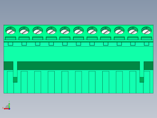 DEGSON 2EDG 系列 5.08mm 可插拔接线端子组-2EDGKL-5.08-11P-14-00AH后视缩略图