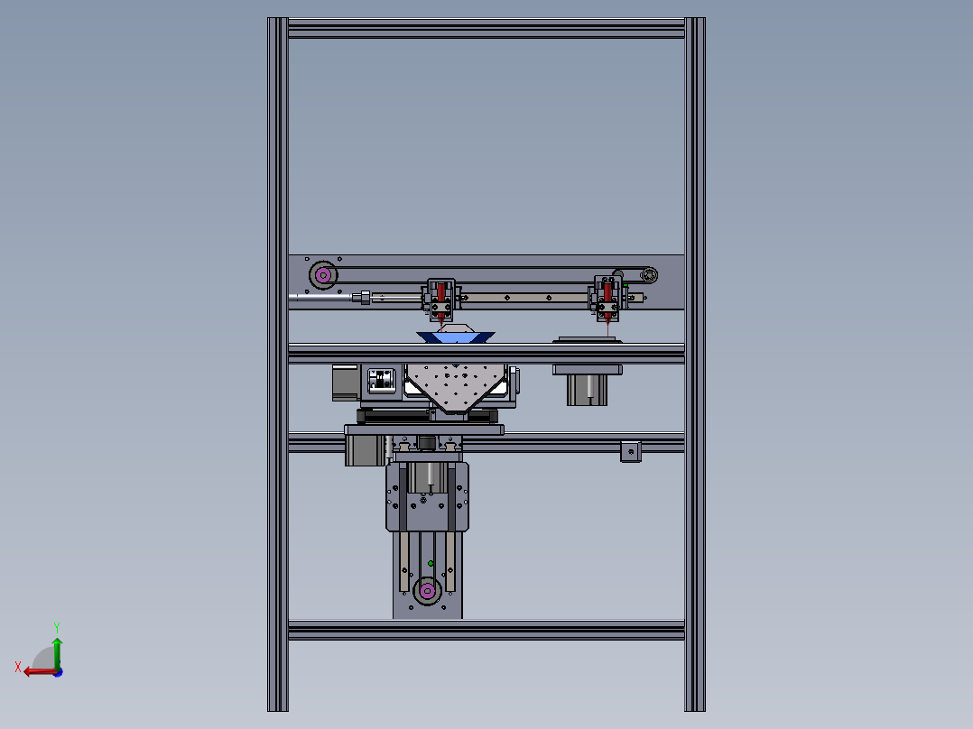 自动涂胶机后视图