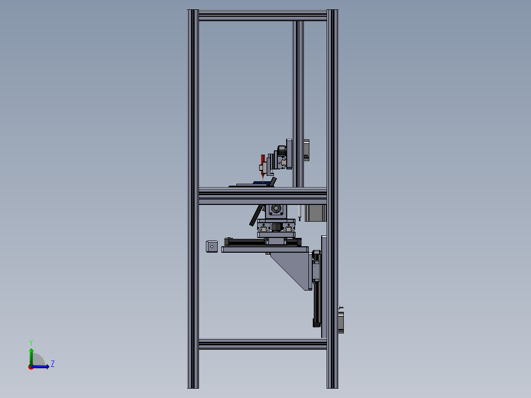 自动涂胶机左视图