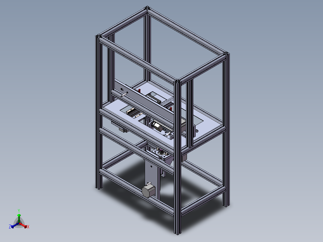 自动涂胶机正等轴测图