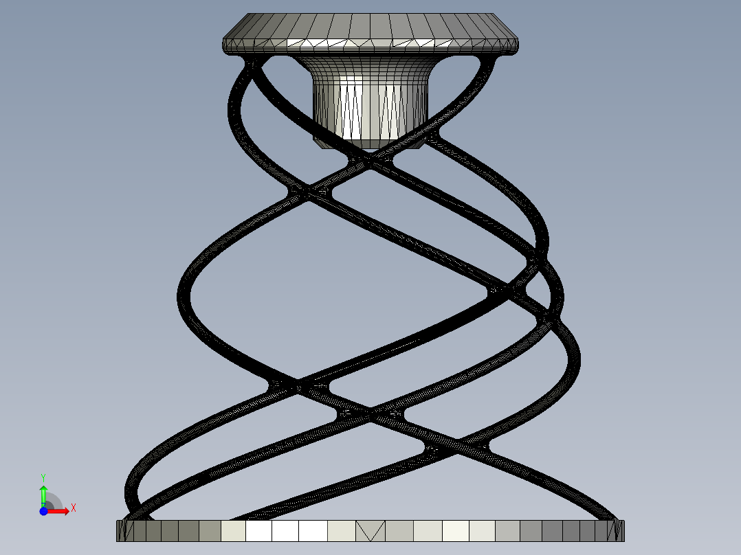 3D打印灯前视图
