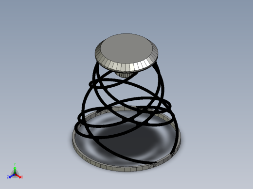3D打印灯正等轴测缩略图