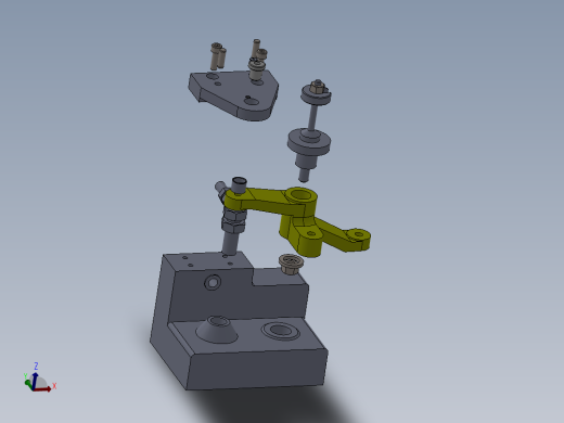 铣床等臂杠杆加工工艺及钻φ8孔夹具设计【含三维SolidWorks】主视缩略图