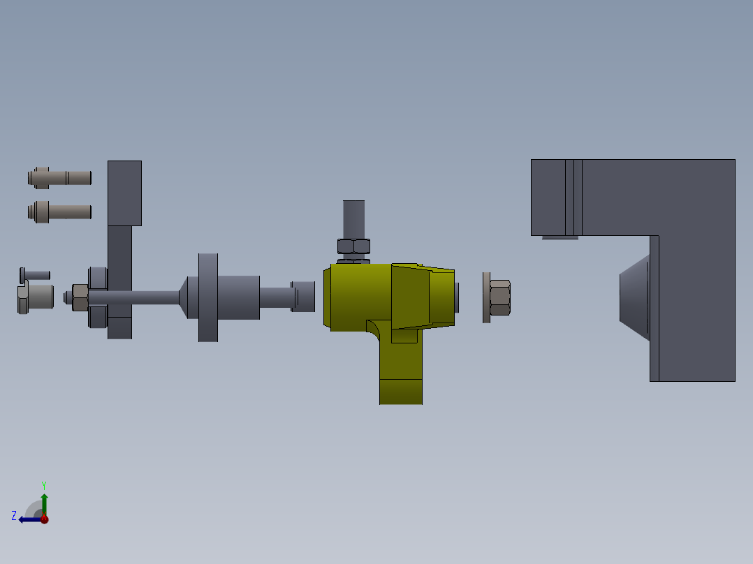 铣床等臂杠杆加工工艺及钻φ8孔夹具设计【含三维SolidWorks】右视图