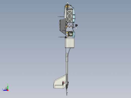 固定翼手抛机装配图右视缩略图