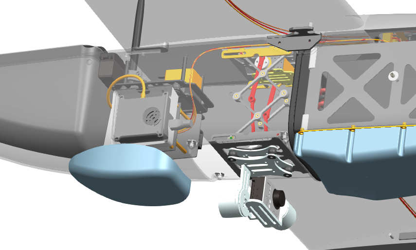 固定翼手抛机装配图