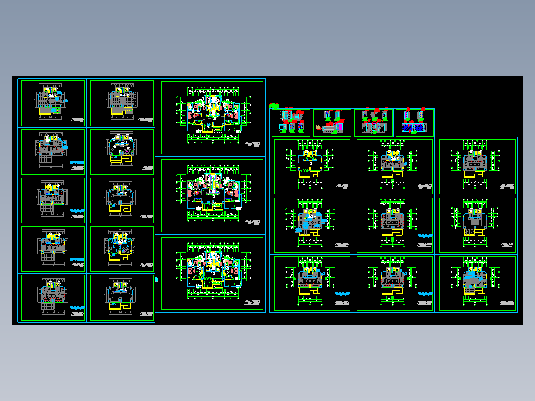 某地某集团办公室装饰CAD图纸