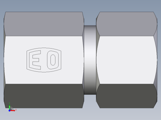 卡套式工业通用硬管接头EO_Swivel_connector_GAI12ZSM71前视缩略图