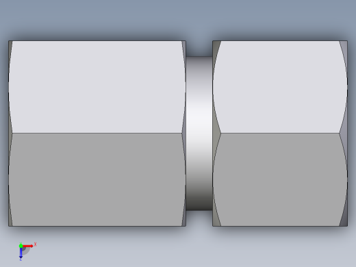 卡套式工业通用硬管接头EO_Swivel_connector_GAI12ZSM71俯视缩略图