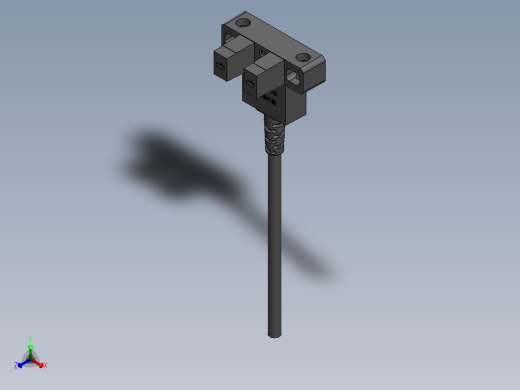 欧姆龙6系槽型光电（常用）导线引出型2M-EE-SX671-WR正等轴测缩略图