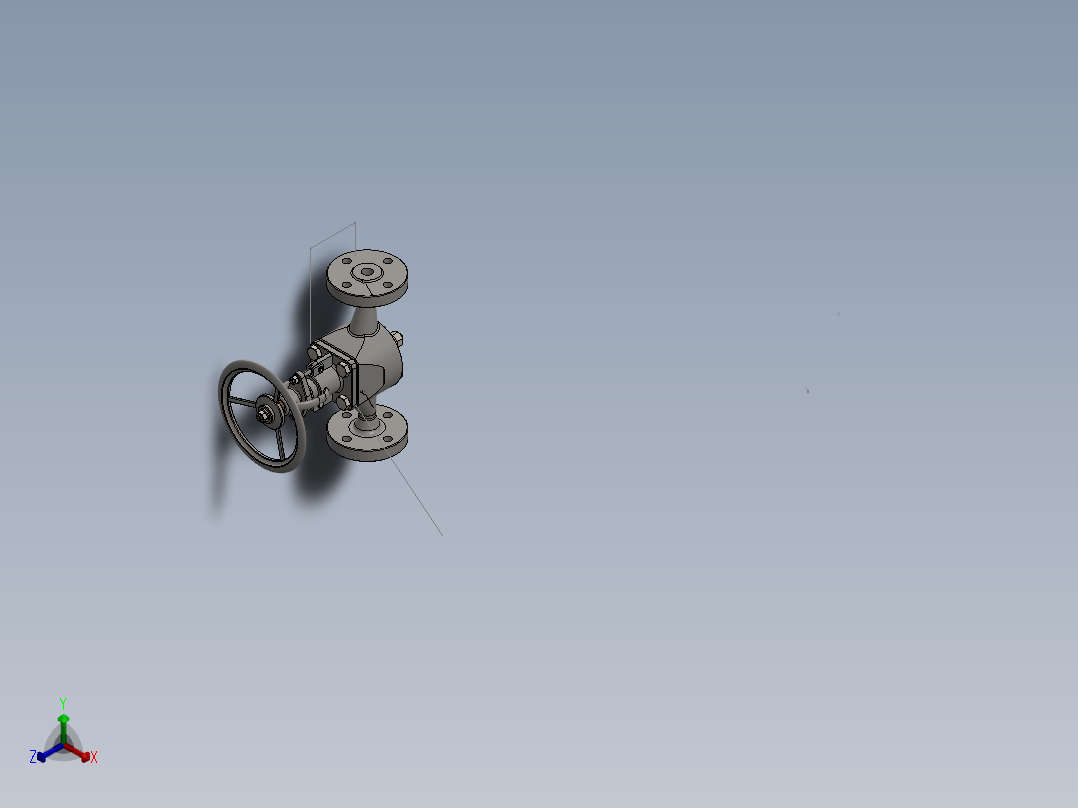 锻造阀正等轴测图