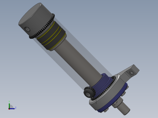 柱式液压缸左视缩略图