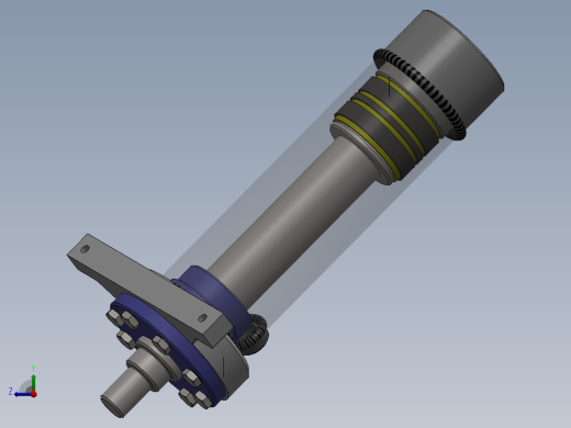 柱式液压缸右视缩略图