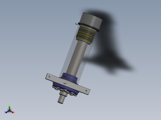 柱式液压缸正等轴测缩略图