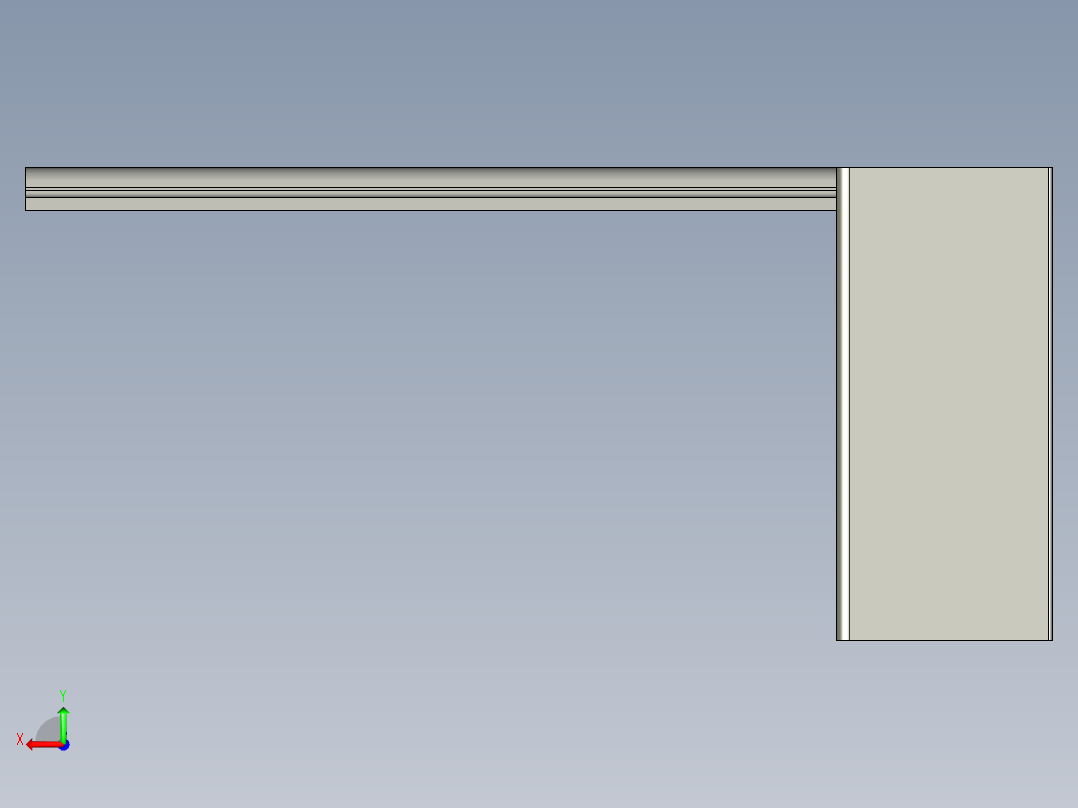 基恩士KL-4ADbracket_kc图纸模型后视图