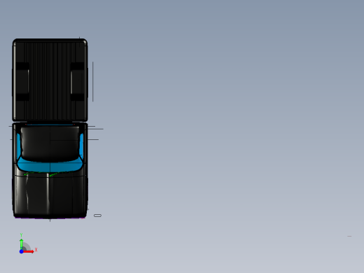 皮卡车模型3D图纸 (1)前视缩略图