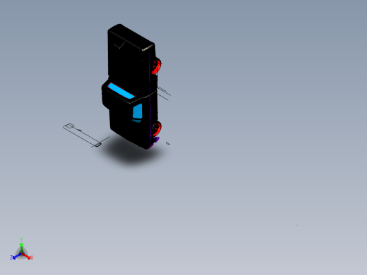 皮卡车模型3D图纸 (1)正等轴测缩略图