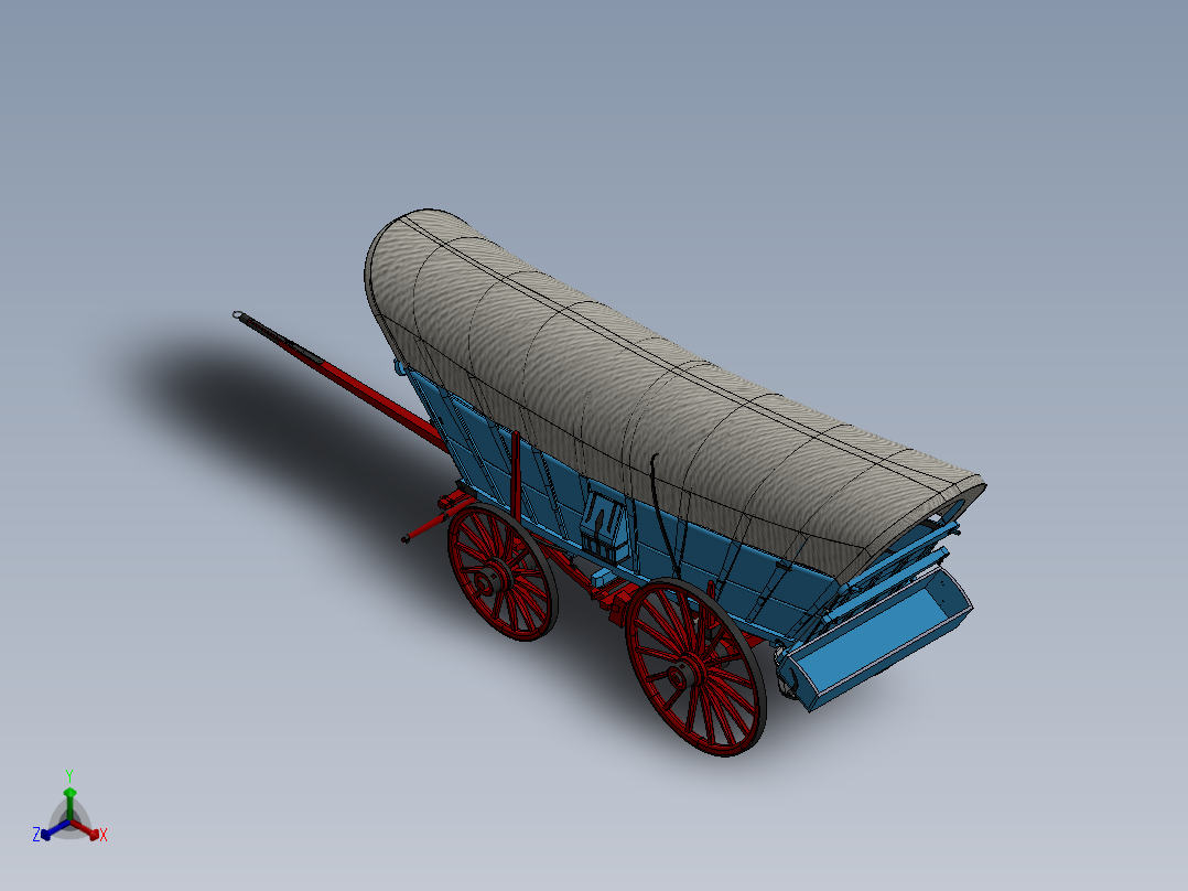 货车正等轴测图