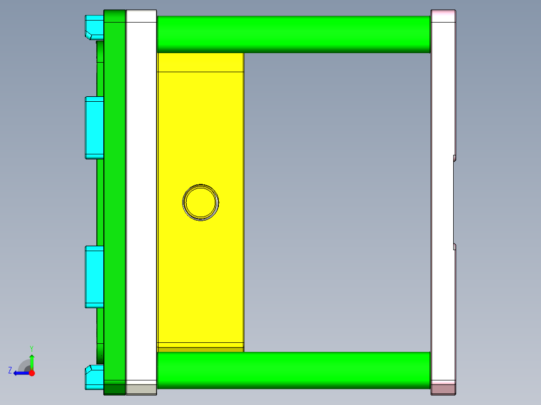 N552-A笔记本CNC工装夹具三维模型-CNC1-0420右视图