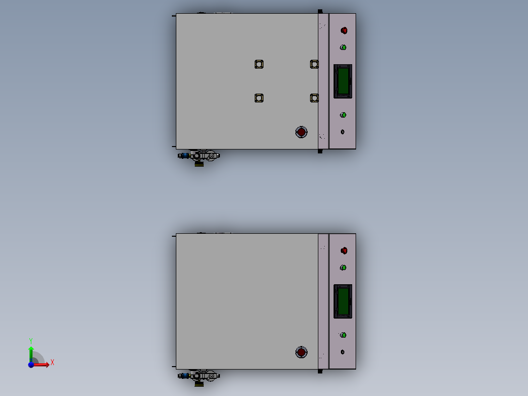 咖啡机外壳铆压机sw18可编辑前视图