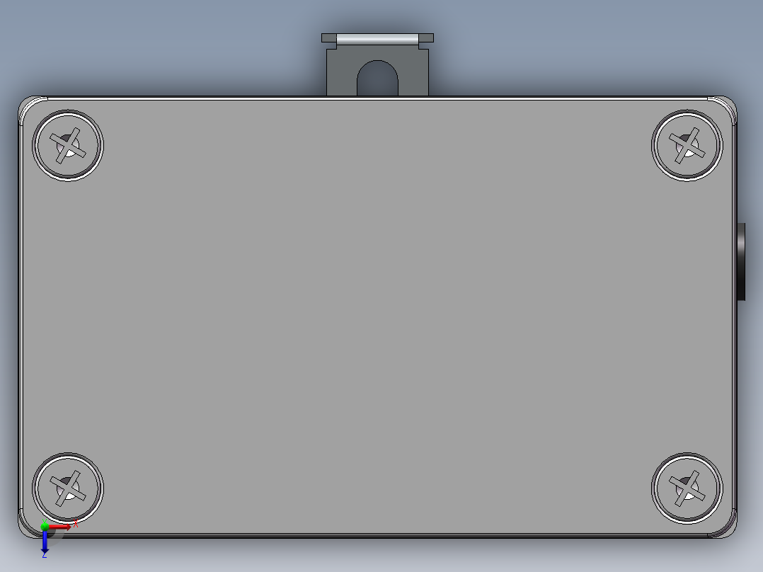 快拆锂电池俯视图