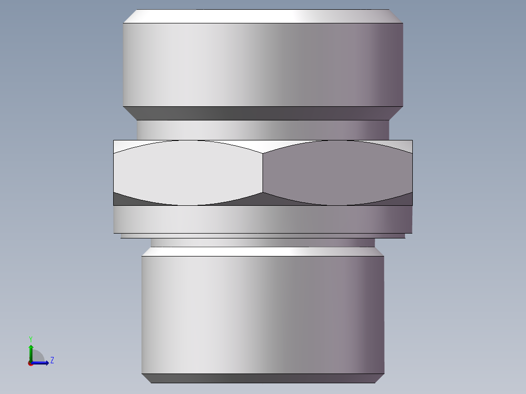 公制螺纹ED密封、1CM-30-26WD左视图