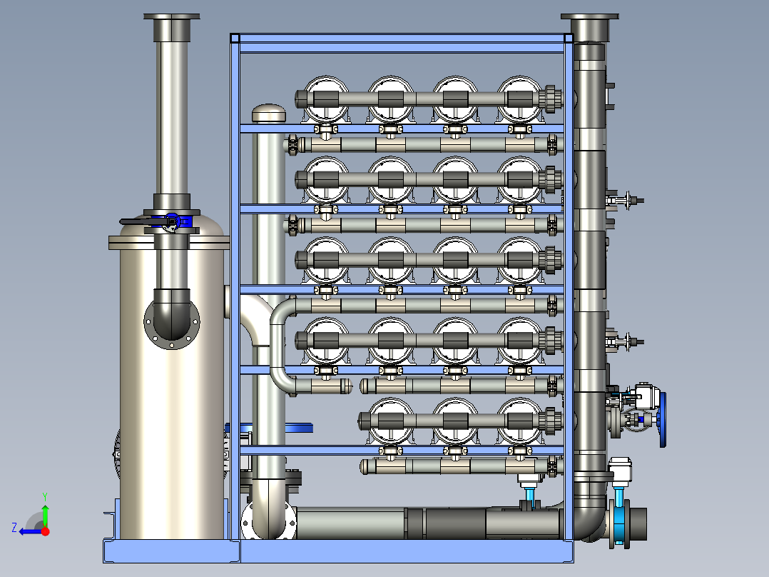 一级反渗透右视图
