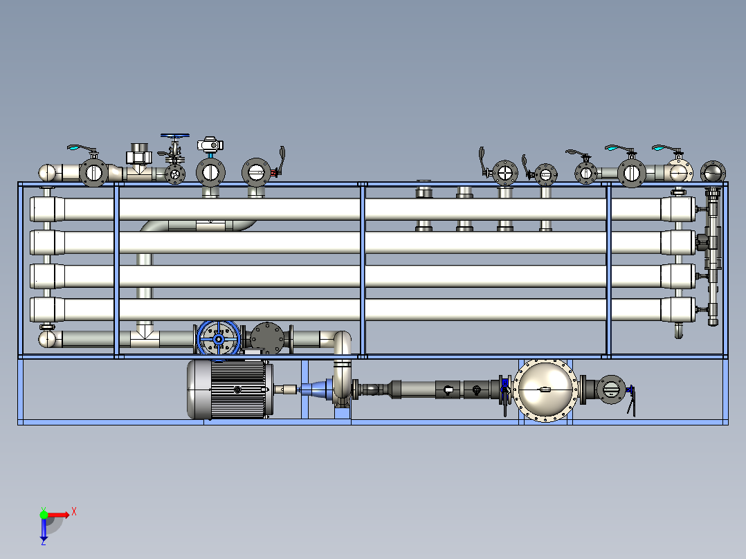 一级反渗透俯视图