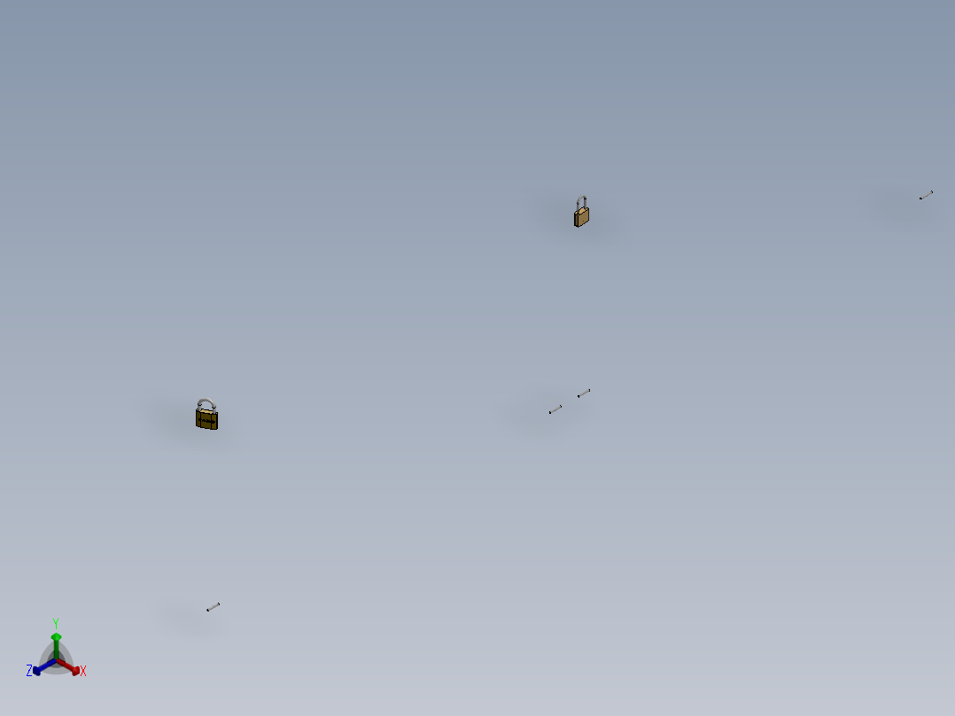 货架、工业储栏正等轴测图