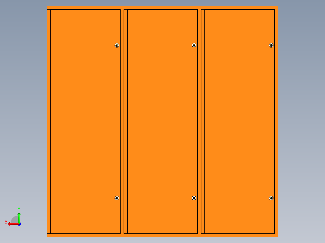 智能取餐柜后视图