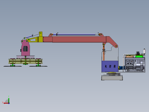 车载绿篱修剪机设计【含三维solidworks2021版本+15张CAD图+说明书】后视缩略图