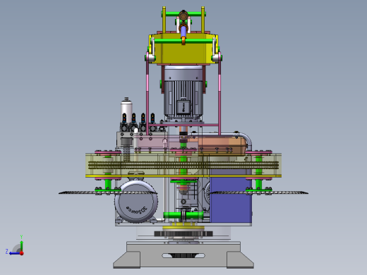 车载绿篱修剪机设计【含三维solidworks2021版本+15张CAD图+说明书】右视缩略图