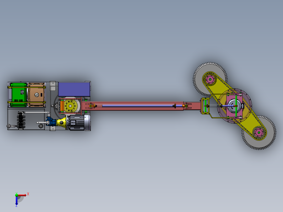 车载绿篱修剪机设计【含三维solidworks2021版本+15张CAD图+说明书】俯视图