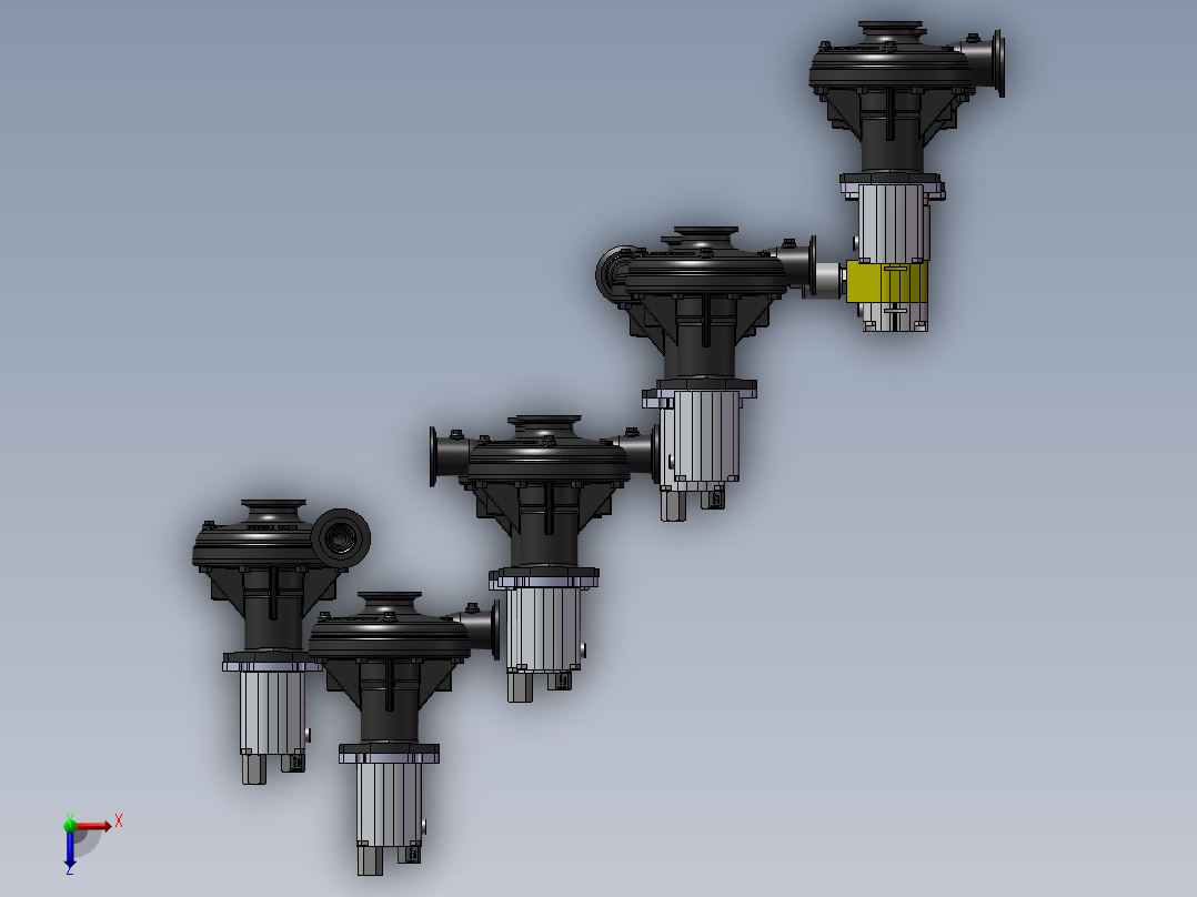8款FMC-650F-HYD液压, 泵模型俯视图