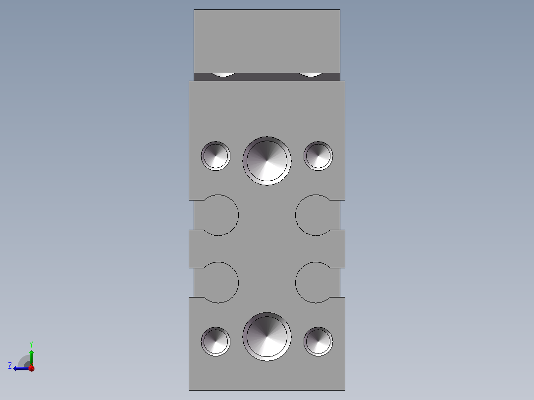 气缸MXH6-15右视图