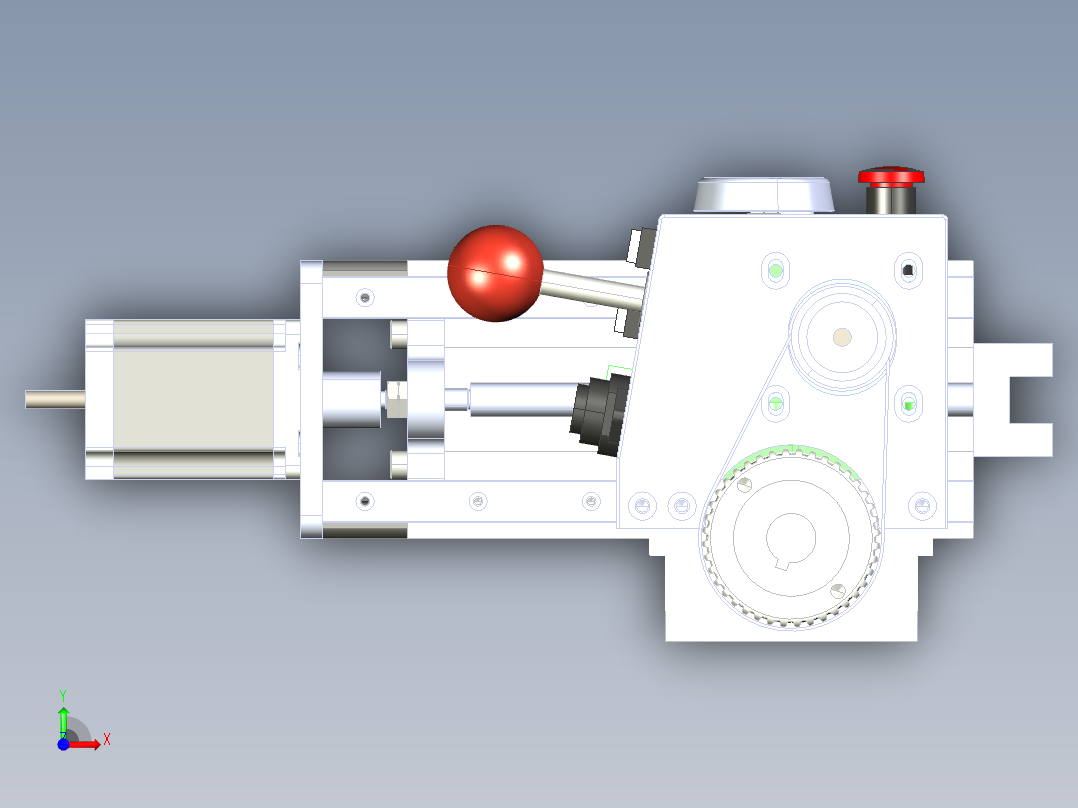 手动车床改数控车床基本结构前视图