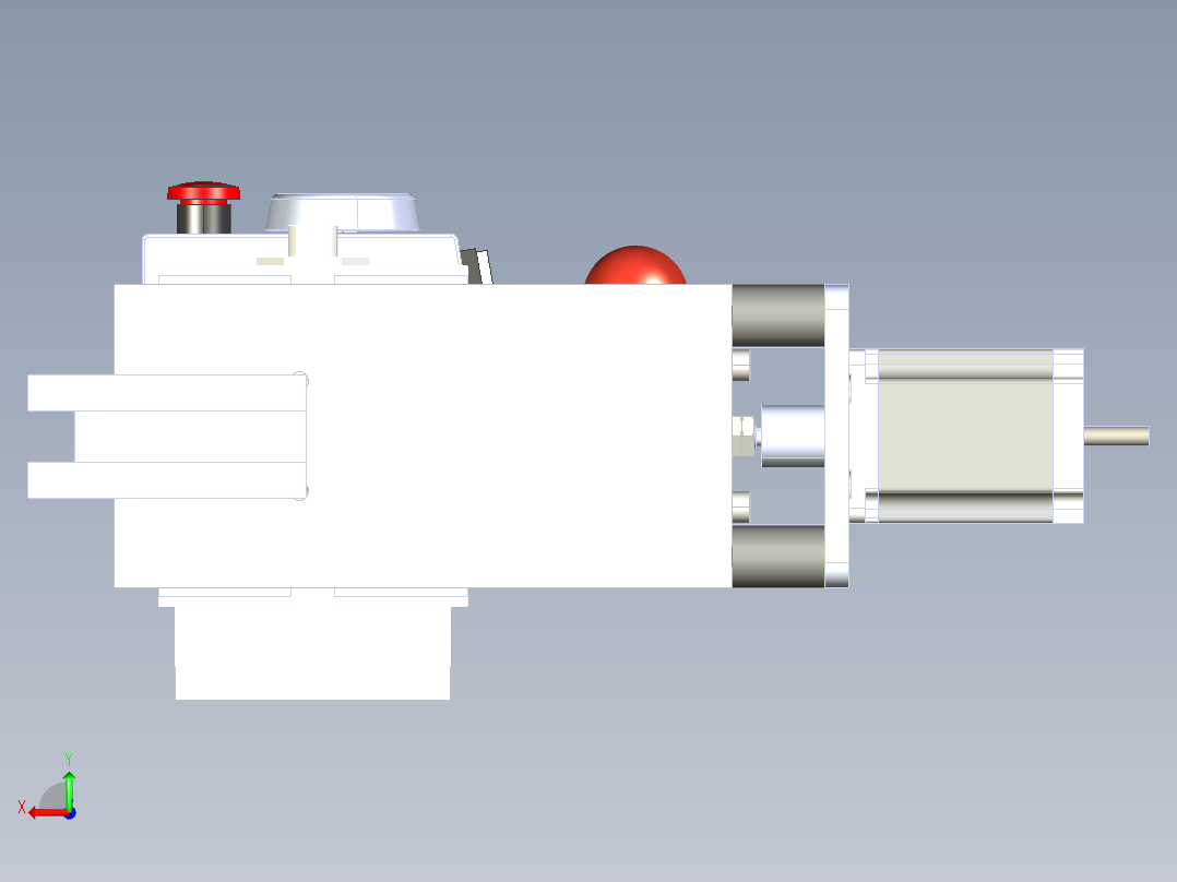 手动车床改数控车床基本结构后视图