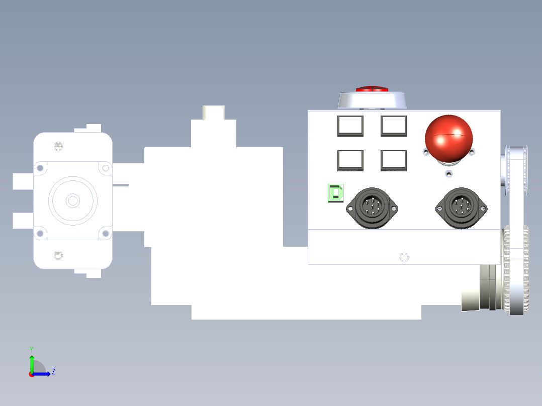 手动车床改数控车床基本结构左视图
