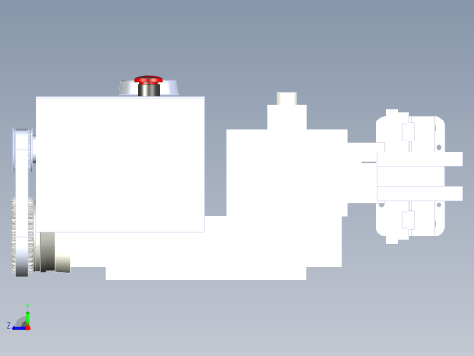 手动车床改数控车床基本结构右视缩略图