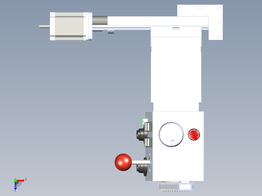手动车床改数控车床基本结构俯视图