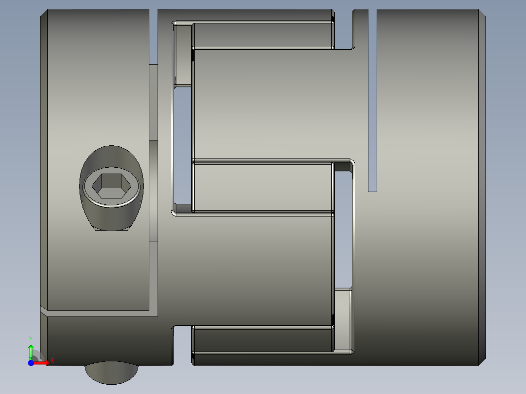 w65LYCA梅花联轴器LYCA-2025前视图