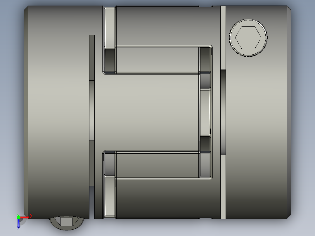 w65LYCA梅花联轴器LYCA-2025俯视图