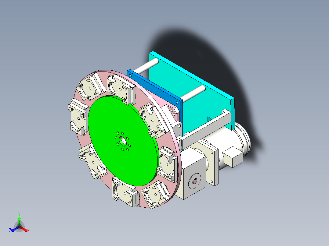 八工位凸轮分割器转盘设备设计