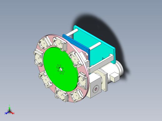 八工位凸轮分割器转盘设备设计