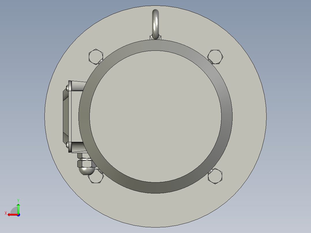 BY(Y)型卧式单级外形摆线针轮减速机(化工部标准)BLY3-59-22_电机后视图