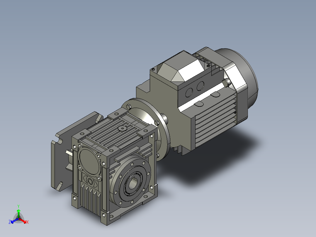 减速机RV63-25-11kW-FA2正等轴测图