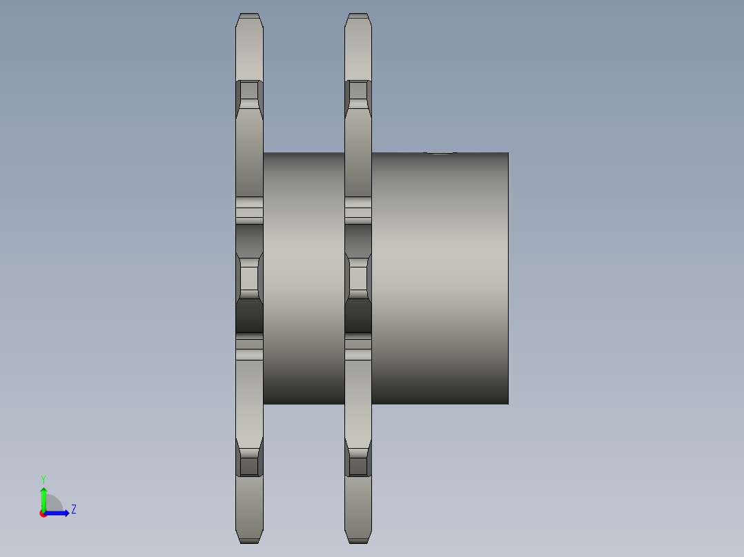 BS25-C208A主动轮TJ左视图