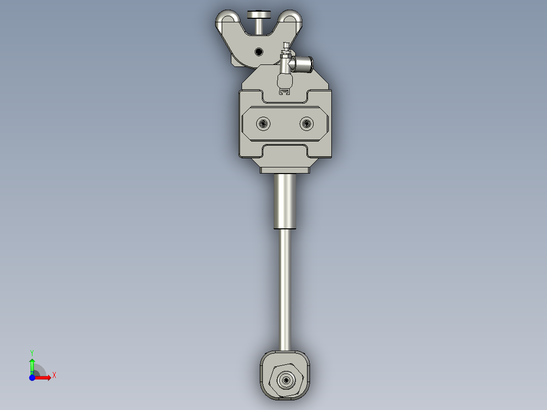 滚压组件前视图