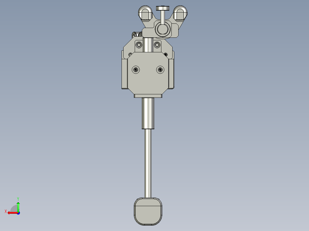 滚压组件后视图