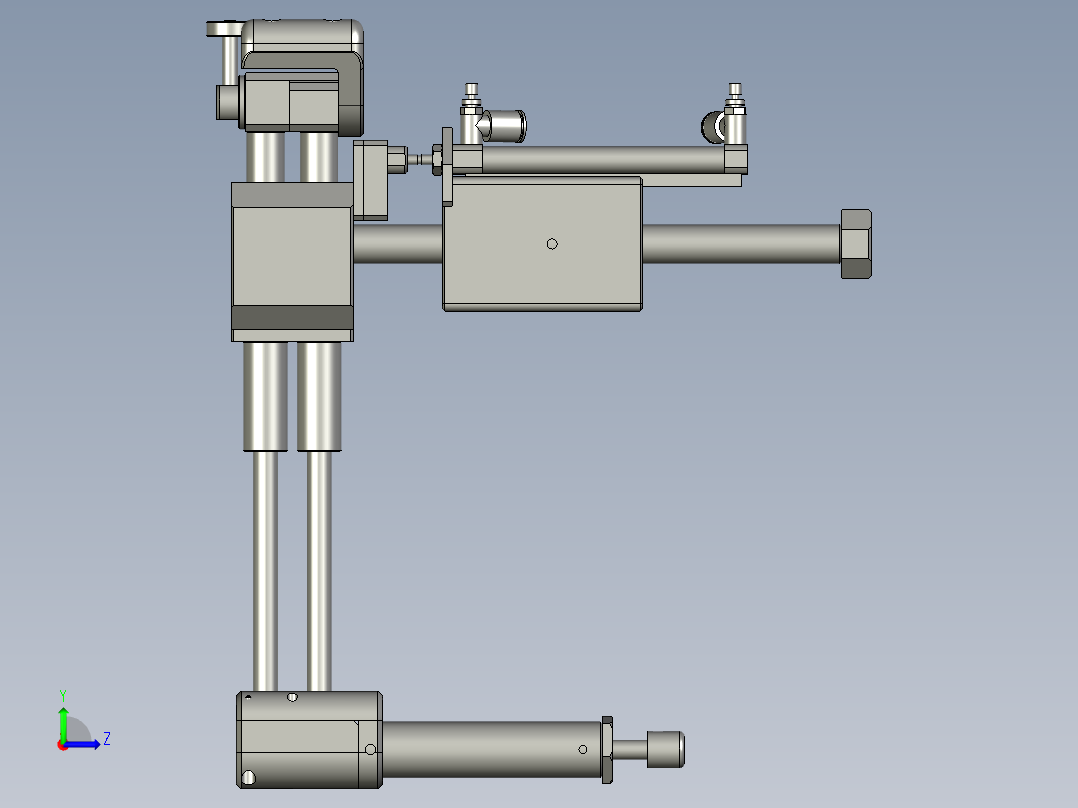 滚压组件左视图
